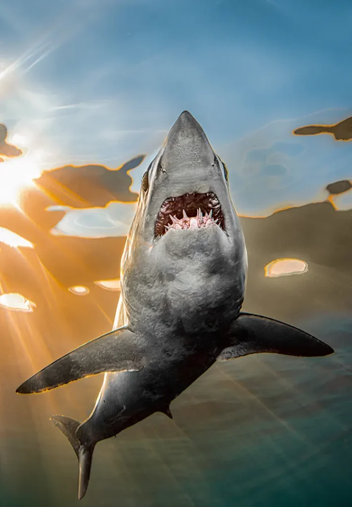 Shark Sunset Ampliada